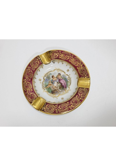Limoges Minyatür Desen Porselen Küllük 11,50cm