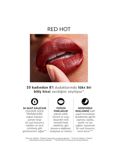 Power Stay Kremsi Vinyl Likit Ruj - Red Hot 0
