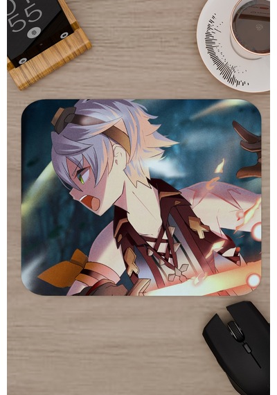 Bennett Genshin Impact Anime Gacha V5 - 22x18 Gaming Mouse Pad Fare Altlığı