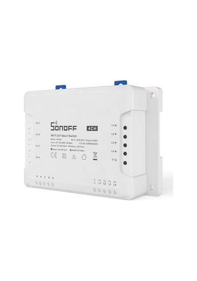 Sonoff 4ch R3 4 Kanallı Wifi Akıllı Ev Rölesi 10a Google Home & Alexa Uyumlu