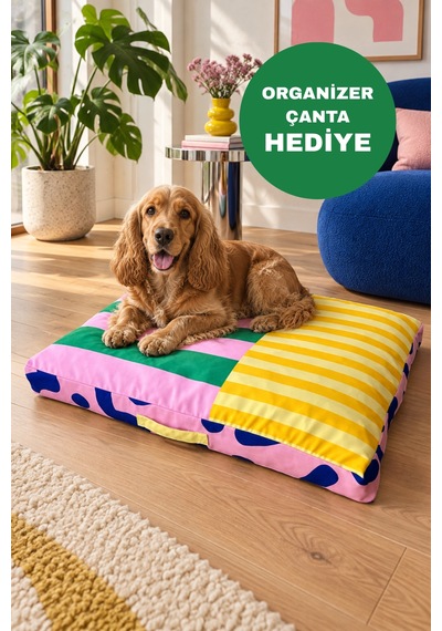 Kedi Ve Köpek Yatağı Çıkarılabilir Ve Yıkanabilir Kılıflı Organizer Çanta Hediyeli