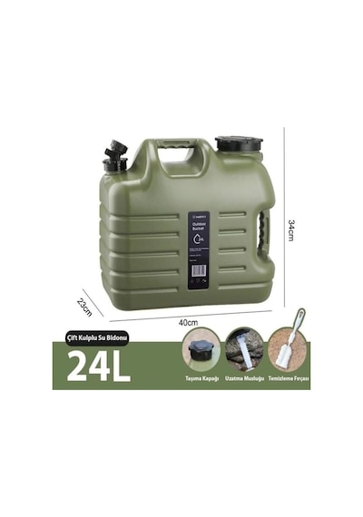 Madfox Galon Air Pe Musluklu Su Bidonu 24 Litre Diğer