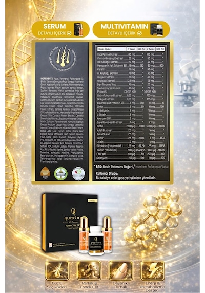 Dr. Sammy's Quarine 2 Aylık Saç Bakım Seti 2 Serum+1