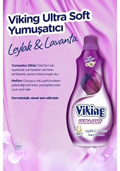 Çamaşır Yumuşatıcı Ultra Soft Leylak&lavanta 1440 Ml 0.75 LT - 2.5 LT - 12 KG