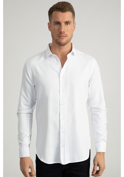 Tudors 22773 Slim Fit Dar Kesim Armürlü Erkek Gömlek Beyaz Tudors 22773 Slim Fit Dar Kesim Armürlü Erkek Gömlek Beyaz