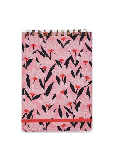 A5 Spiralli Modern Floral - Vivid Tropics Çok Renkli