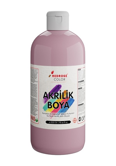 Açık Pembe Akrilik Boya 500 Gr 0000 Clear