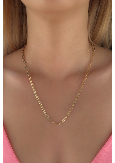 14 Ayar Altın Oval Ataç Zincir 3.60 Mm Sarı Altın