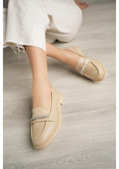 Nesil Shoes Süha 205 Ten Anatomik Kadın Lofer-Ten