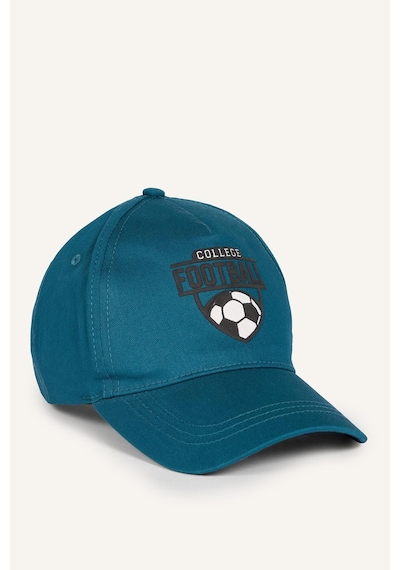Defacto Spor Baskılı Nakış Pamuklu Cap Şapka Erkek Çocuk I0738a826wngn380 Yeşil-gn380