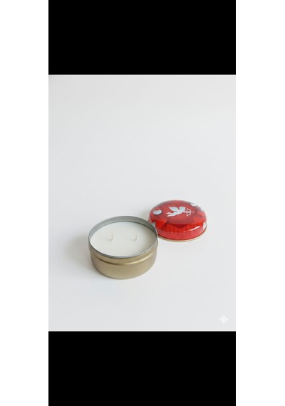 Boho Bloom Gül & Yasemin Kokulu El Yapımı Soya Mumu Happy Blaze Candle Koyu Bordo