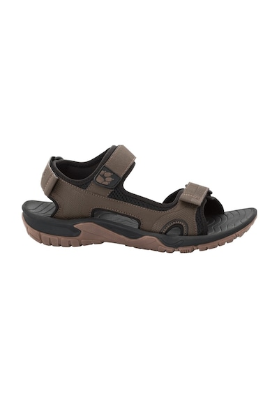 Jack Wolfskin Lakewood Cruıse Erkek Outdoor Sandalet Dark Wood Çok Renkli