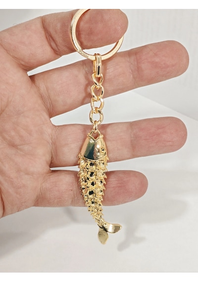 Üç Boyutlu Balık Figürlü Anahtarlık Gold Renk Bolluk Ve Şans Temalı Zarif Şık Çanta & Anahtar Akse Çok Renkli Üç Boyutlu Balık Figürlü Anahtarlık Gold Renk Bolluk Ve Şans Temalı Zarif Şık Çanta & Anahtar Akse Çok Renkli