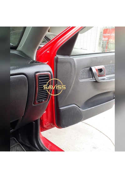 Volkswagen Polo Klasik uygun Gül Desenli Maun Full Set,Torpido Konsol Maun Kaplama(Gül desenli Maun)