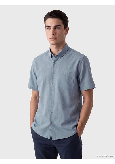 Lcwaıkıkı Classic Mavi Regular Fit Erkek Gömlek
