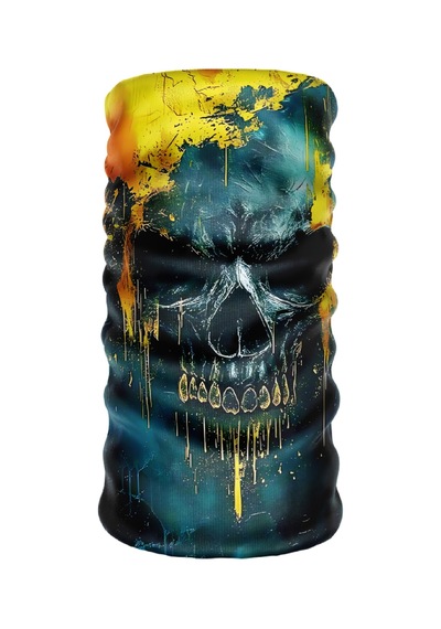 Bebo Store Skull-161 Extreme Spor Motor Ve Bisiklet Kullananlara Özel Desenli Buff Boyunluk Bandana Balaklava Skull-161 Çok Renkli