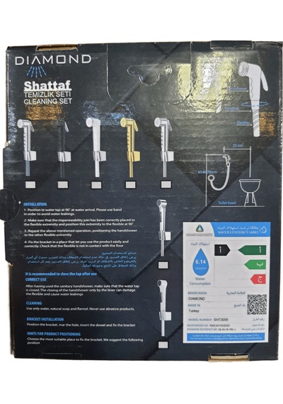 Dıamond Fıx Metal Krom Shattaf Set 3062 Krom