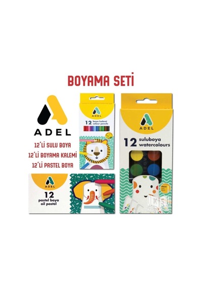3'lü Süper Boyama Seti