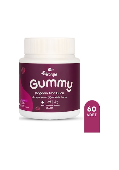 Mor Aronya Gummy-şekersiz 60 Adet