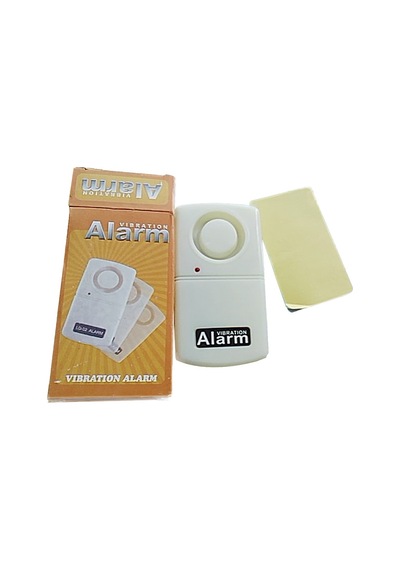 Mini Hırsızlık Önleme Güvenlik Sistemi 120db Titreşim Alarmı Kapı Penceresi İçin Beyaz