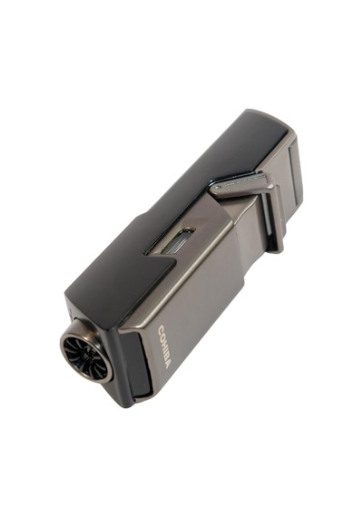 Cohiba Tek Torch Pürmüz Delici İğneli Siyah Metal Puro Çakmağı - Tr9594