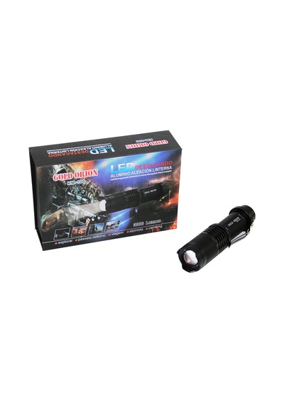 Zoomlu Şarjlı El Feneri 3000 Lumen Metal Kasa 12.5 Cm