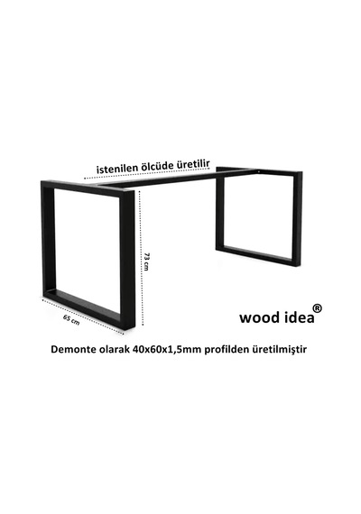 Wood İdea ..premium Metal Salon Yemek Masa Ayağı