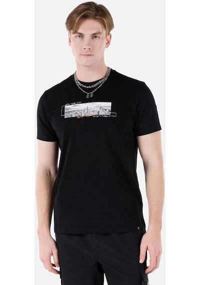 Colin's Colins Siyah Erkek Tshirt K.Kol Cl1067636 Q1.V2 Blk Siyah