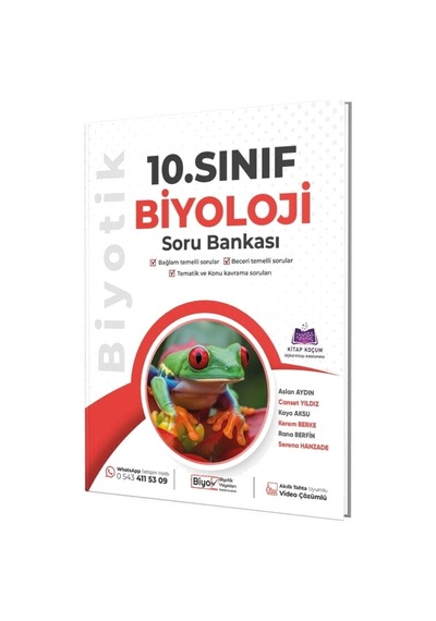 Biyotik Yayınları 10.sınıf Maarif Model Biyoloji Konu Anlatım Föyleri Ve 10.sınıf Maarif Model Biyoloji Soru Bankası Set 2 Kitap
