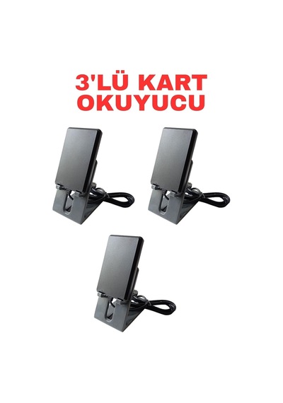 Tr Sr-220 Em Usb Proximity Kart Okuyucu 125 Khz Masaüstü Rfıd Kart Okuyucu Tak Çalıştır 3 Adet