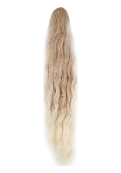 Tokalı Protein Fiber Sentetik At Kuyruğu / Kumral Sarı Platin Ombre - Zmff-898531 Çok Renkli