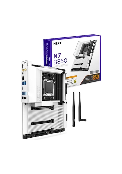 Nzxt N7 B850 8000mhz Oc Ddr5 Soket Am5 Wıfı6e M.2 Hdmı Beyaz Atx Anakart