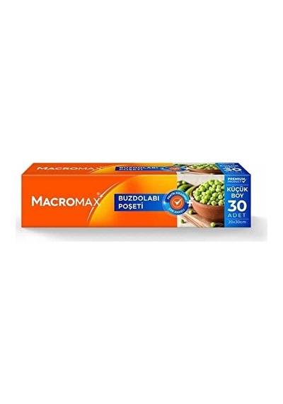 2 Adet Macromax Buzdolabı Poşeti Küçük Boy 30'lu