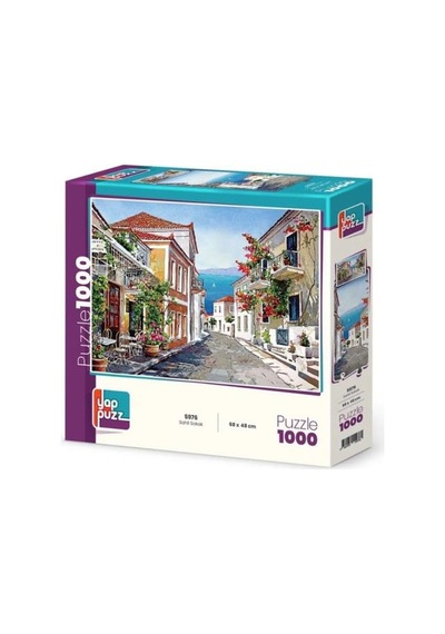 Sahil Sokak Ve Güne Merhaba İkili Set - 1000 + 500 Parça İkili Puzzle Seti