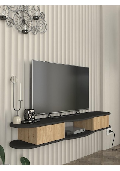 Perk Tv Stand Antrasit - Sepet 150 Cm Diğer