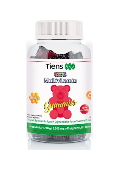 Tiens Gta Kids Multivitamin İçeren Çiğnenebilir Takviye Edici Gıda 60 Tablet