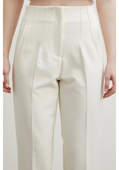 Skinny Kumaş Pantolon Ekru Ekru