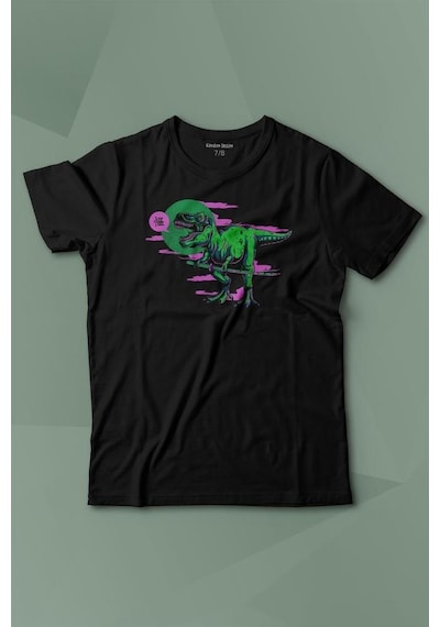 Kendim Seçtim Dinazor Dinosaurs T-rex Streetwear Sokak Urban Baskılı Tişört Çocuk T-shirt 001