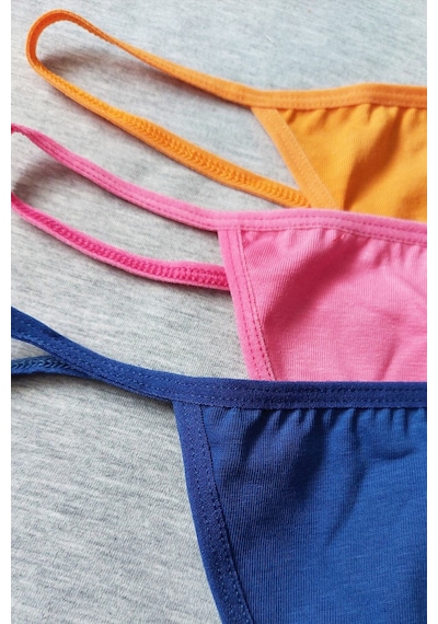 Sensu Kadın Ipli String 7'li Paket Set - Kts2086 Karışık