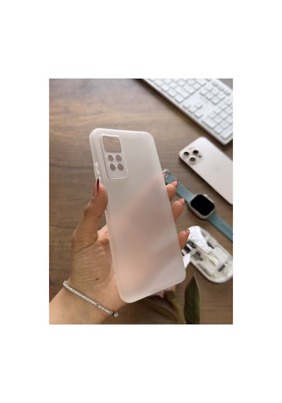 Redmi Note 11 Pro 4g Uyumlu Süper İnce Mat Ultra Thin Silikon Kılıf Buzlu Siyah