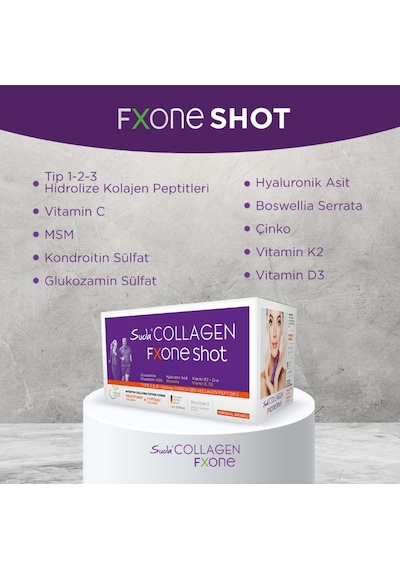 Suda Collagen Collagen Fxone Shot Orange 40 Ml X 30 Shot - Portakallı 2 Adet