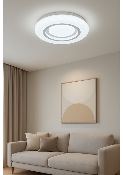 Kronos Model Özel Tasarım 26 Cm Beyaz Işık Led Plafonyer Avize