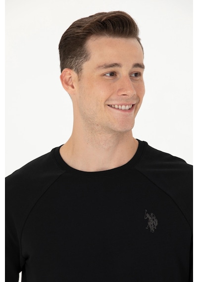 U.s. Polo Assn. Erkek Siyah Sweatshirt 50274090-vr046 Siyah Siyah