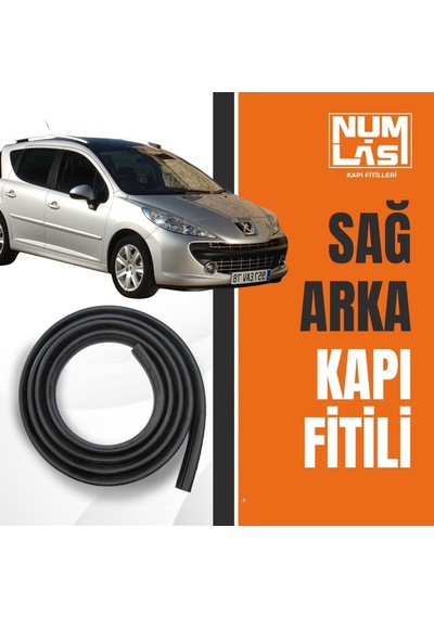 Peugeot 207 Station Wagon Sağ Arka Kapı Fitili-a Kalite-numlas-nm3659