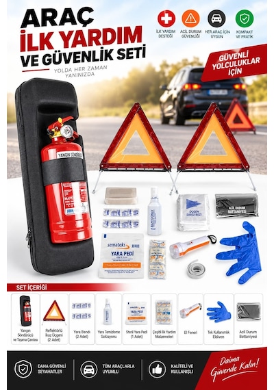 Lüx Oto Trafik Seti / 4 Yıl Tüv Türk Muayene Uyumlu