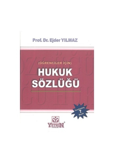 Hukuk Sözlüğü Ejder Yılmaz