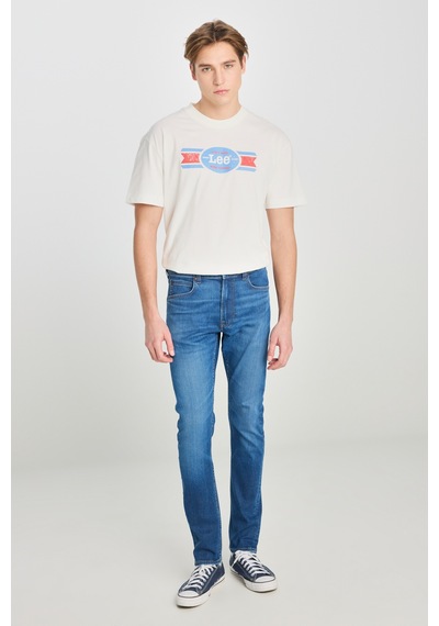 Lee Luke Slim Fit Dar Kesim Mavi Pamuklu Esnek Jean Denim Pantolon