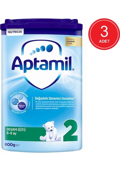 Aptamil 2 Devam Sütü 800 G 3 Adet
