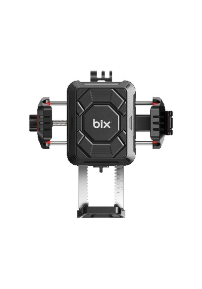 Bix Bmph04 Ayna Bağlantılı 360 Ayarlanabilir Titreşim Önleyici Motosiklet & Bisiklet Telefon Tutucu Siyah