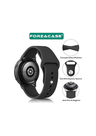 Forzacase Huawei Watch Gt2 46 Mm İle Uyumlu Yumuşak Jel Şık Silikon Kordon Kayış - Fc875 Beyaz